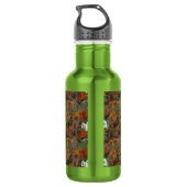 Een Witte Huis en Najaarsbomen Waterfles (Achterkant)