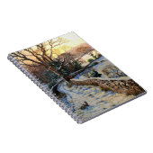 Een witte  kerstscène notitieboek (Rechterzijde)