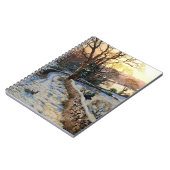 Een witte  kerstscène notitieboek (Linkerzijde)