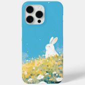 Een witte konijnenweide Case-Mate iPhone case (Achterkant)