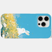 Een witte konijnenweide Case-Mate iPhone case (Achterkant (horizontaal))