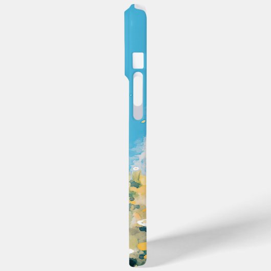 Een witte konijnenweide Case-Mate iPhone case (Achterkant / Links)