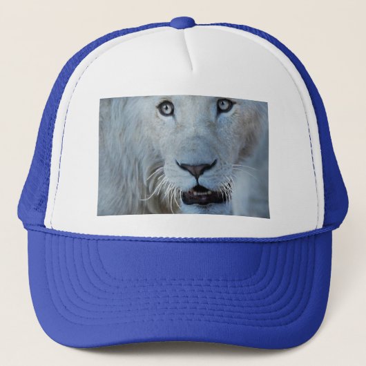 Een witte leeuw in Zuid-Afrika Trucker Pet (Voorkant)