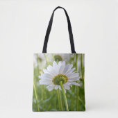 één witte maaltijd in het veld tote bag (Voorkant)