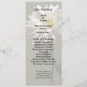 Een Witte Madelief Programmakaart (Voorkant)