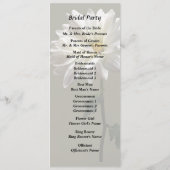 Een Witte Madelief Programmakaart (Achterkant)