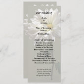 Een Witte Madelief Programmakaart (Voorkant / Achterkant)