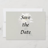 Een Witte Madelief Save The Date (Achterkant)
