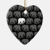 Eén witte olifant in een kudde keramisch ornament (Rechts)