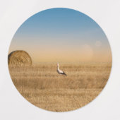 Een witte ooievaar labels (Design 1)