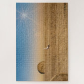 Een witte ooievaar legpuzzel (Verticaal)