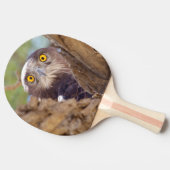 Een witte slang tafeltennisbatje (Zijkant)