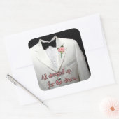 Een witte sport jas Sticker (Envelop)