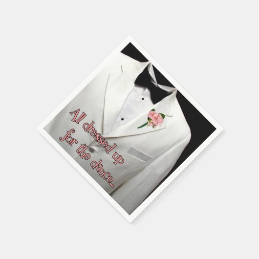 Een witte sportcoat servetten (Hoek)