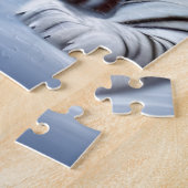 Een witte tijger in de sneeuw legpuzzel (Zijkant)