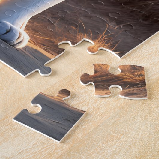 Een witte tijger legpuzzel (Zijkant)