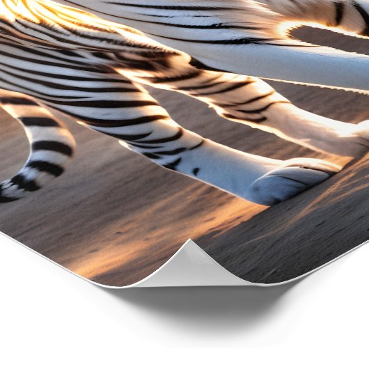 Een witte tijger poster (Hoek)