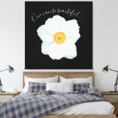 Eén witte ventilator kan een prachtig gedicht zijn canvas afdruk (Insitu (Slaapkamer))