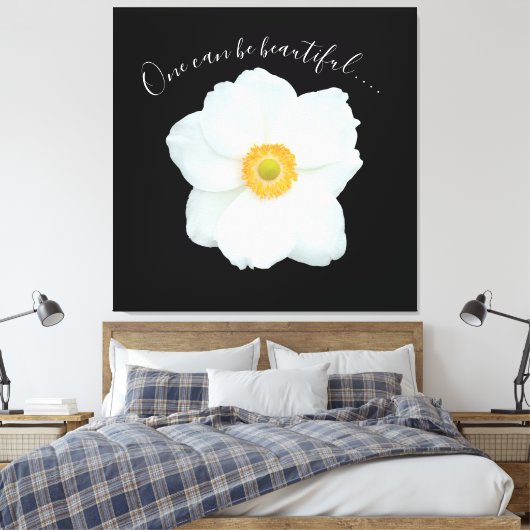 Eén witte ventilator kan een prachtig gedicht zijn canvas afdruk (Insitu (Slaapkamer))