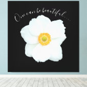 Eén witte ventilator kan een prachtig gedicht zijn canvas afdruk (Insitu (Houten vloer))