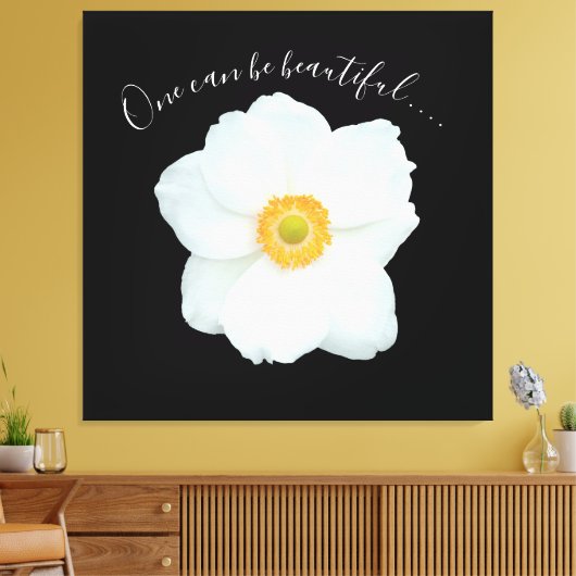 Eén witte ventilator kan een prachtig gedicht zijn canvas afdruk (Insitu (Woonkamer))