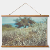 Een witte vuurtoren en een olijfboom hangend wandkleed (Voorkant 2)