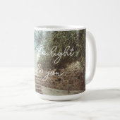 Een witte vuurtoren en een olijfboom koffiemok (Voorkant rechts)