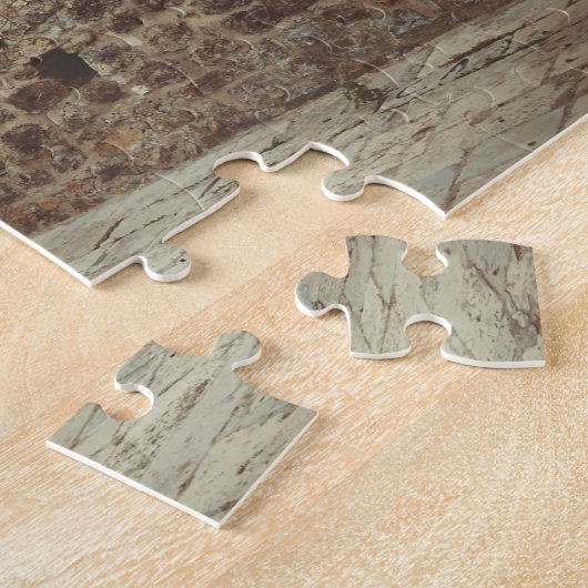 Een witte vuurtoren en een olijfboom legpuzzel (Zijkant)