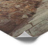 Een witte vuurtoren en een olijfboom poster (Hoek)