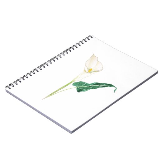 eén witte waterverf notitieboek (Linkerzijde)