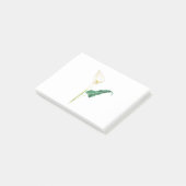 eén witte waterverf post-it® notes (Schuin)