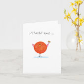 Een "Wittle" tjirpt notecard Kaart (Gele Bloem)