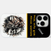 Een woeste krijger belichaamt de geest van een lee Case-Mate iPhone case (Achterkant (horizontaal))