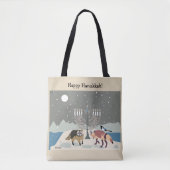 Een woestijn Happy Hanukkah-tas Tote Bag (Voorkant)