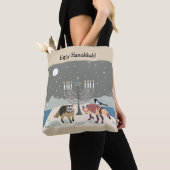 Een woestijn Happy Hanukkah-tas Tote Bag (Dichtbij)