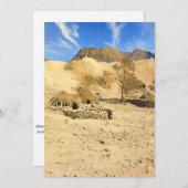 Een woestijn oase feestdagenkaart (Voorkant / Achterkant)