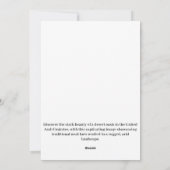 Een woestijn oase feestdagenkaart (Achterkant)