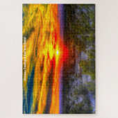 Een woestijn Sunset Texas. Jigzaag Puzzle Legpuzzel (Verticaal)