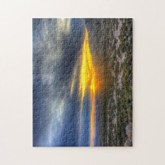 Een woestijn Sunset Texas. Legpuzzel (Verticaal)