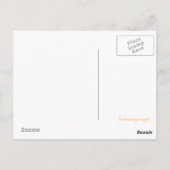 Een woestijndroog briefkaart (Achterkant)