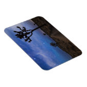 Een woestijnweg en Joshua Trees bij nacht Magneet (Rechterzijde)