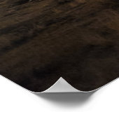 Een woestijnweg en Joshua Trees bij nacht Poster (Hoek)