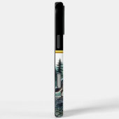 Een wolf huilt onder de gloed van de volle maan Case-Mate iPhone case (Achterkant / Rechts)