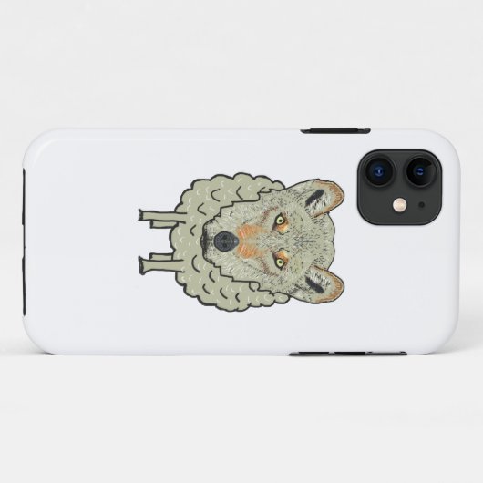 Een wolf in Sheep's Clothing Case-Mate iPhone Case (Achterkant (horizontaal))
