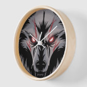 Een wolf met gloeiende rode ogen (Hoek)