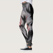Een wolf met gloeiende rode ogen leggings (Links)