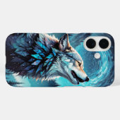 Een wolf onder de maan Case-Mate iPhone case (Achterkant (horizontaal))