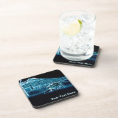 Een wolf op sneeuw bier onderzetter (Rechterzijde)