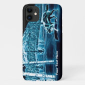 Een wolf op sneeuw Case-Mate iPhone case (Achterkant)