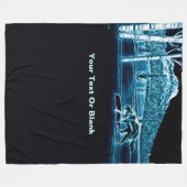 Een wolf op sneeuw fleece deken (Voorkant (Horizontaal))